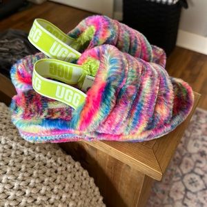 Ugg tye dyed slippers